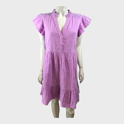 Branded Lilac Mini Dress - Size 12