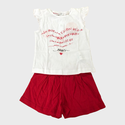 'Love Amour' Shorts & T-Shirt Set