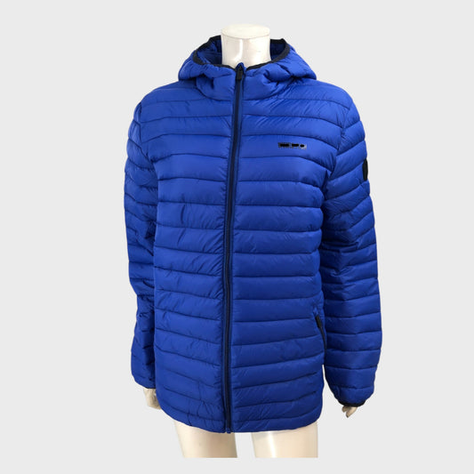 Branded Imperial Blue Lightweight showerproof padded Jacket - Size Medium