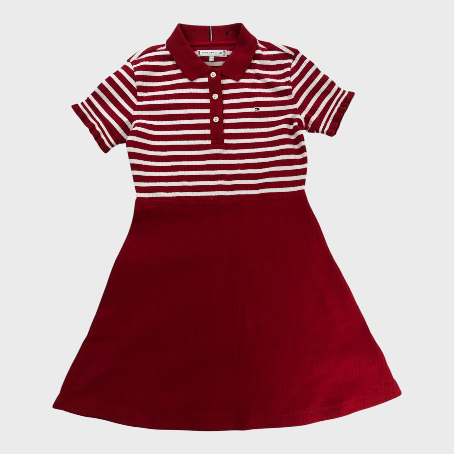 Tommy Hilfiger Red Polo Skater Dress - 8-9 Years
