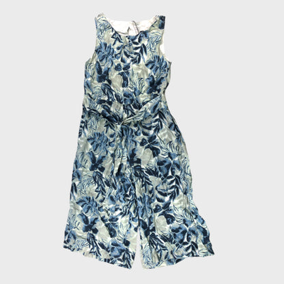 Branded Estate Blue Flower Print Jumpsuit