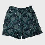 Branded Navy Blue Paisley Shorts