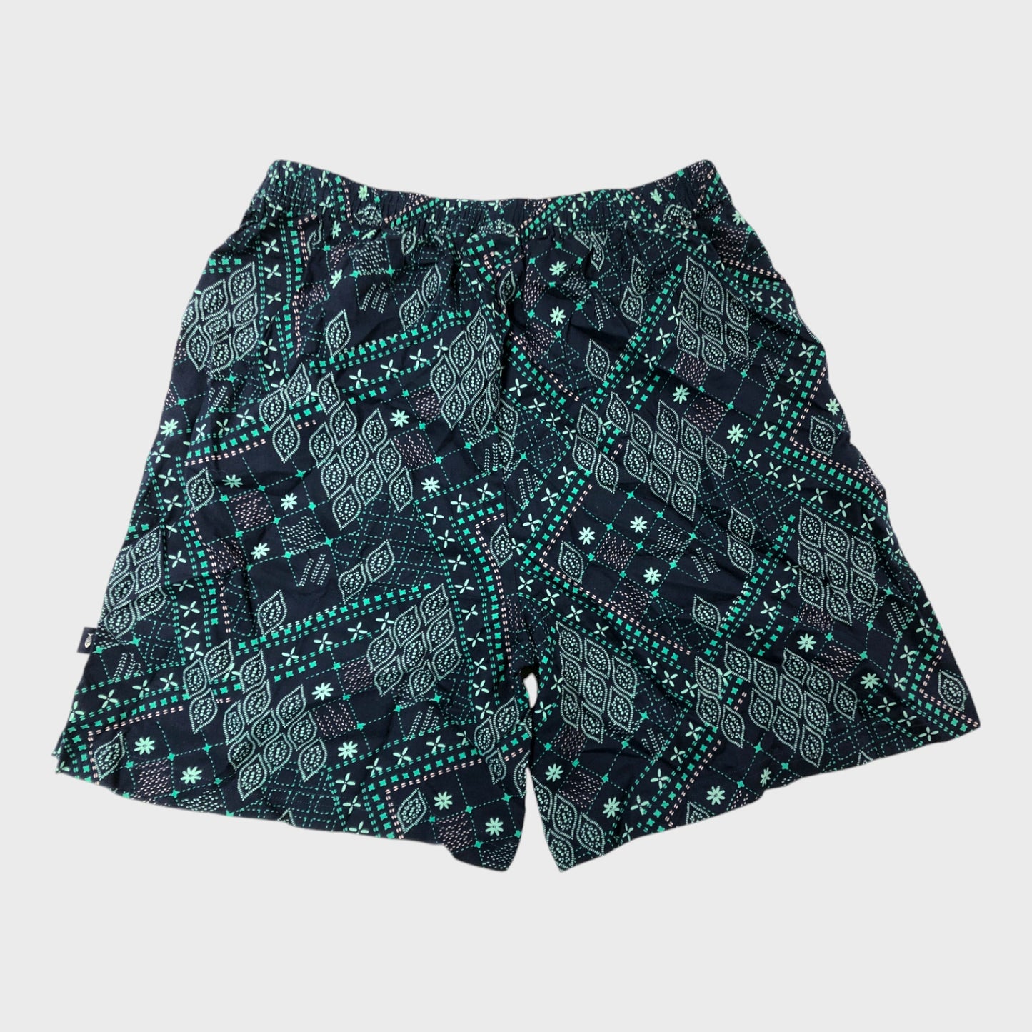 Branded Navy Blue Paisley Shorts