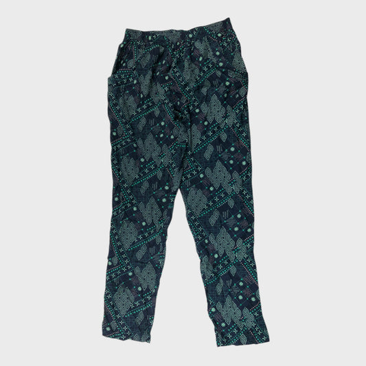 Branded Navy Blue Paisley Trousers