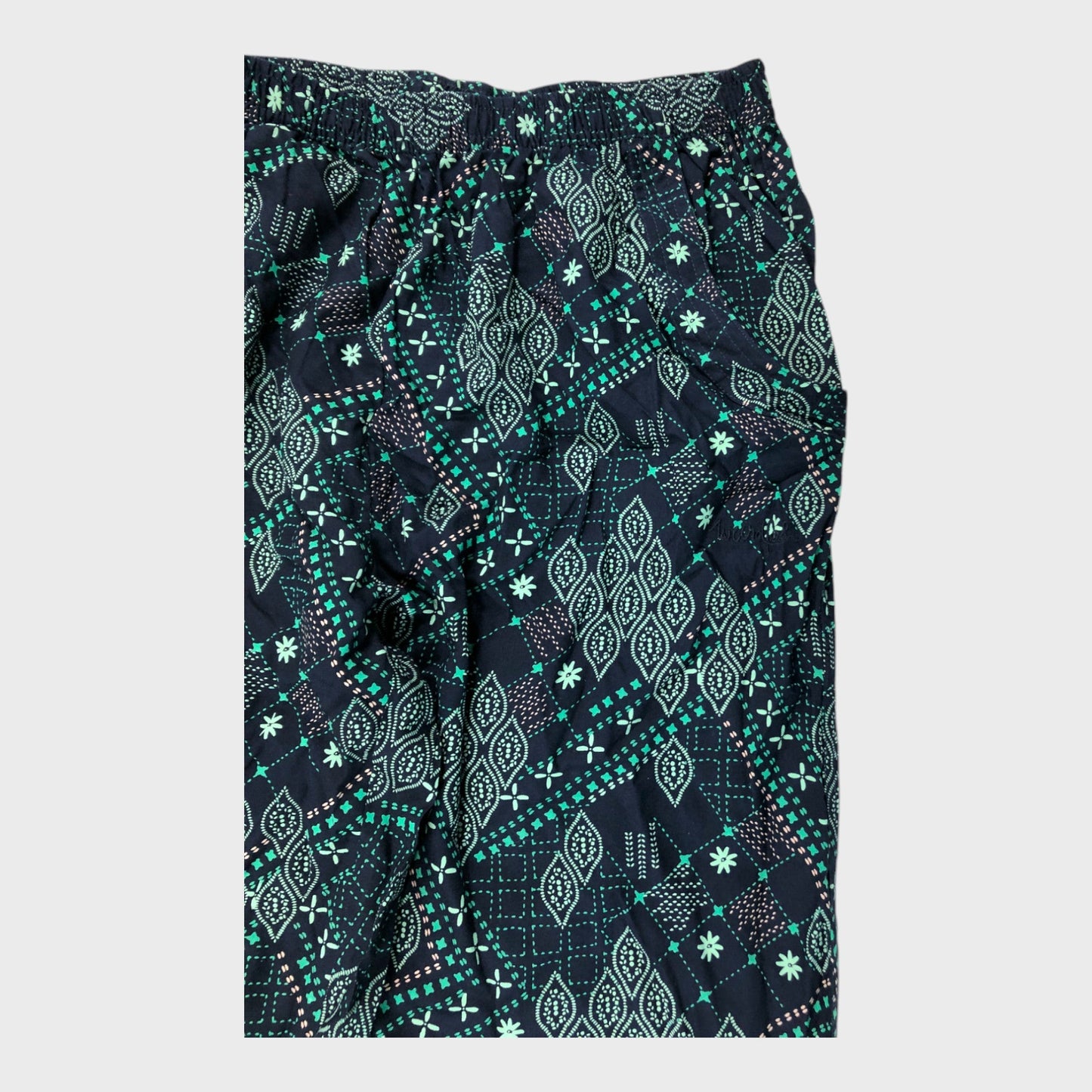 Branded Navy Blue Paisley Trousers