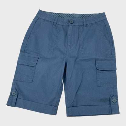 Blue Branded Cargo Shorts