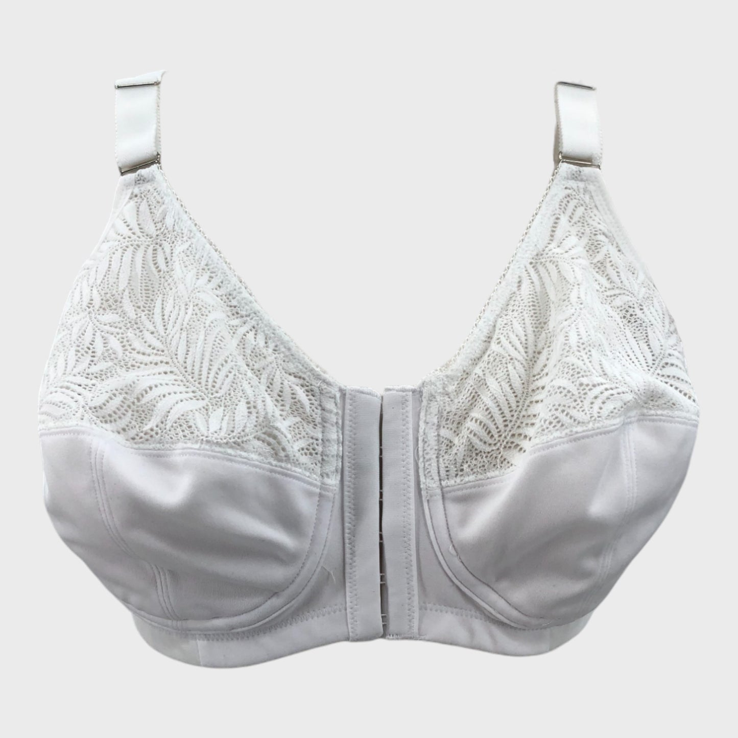 White Front Closing Bra