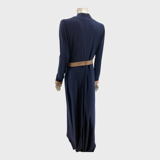 Navy Branded Julietta Maxi Dress