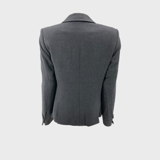 Grey Branded Tweed Jacket