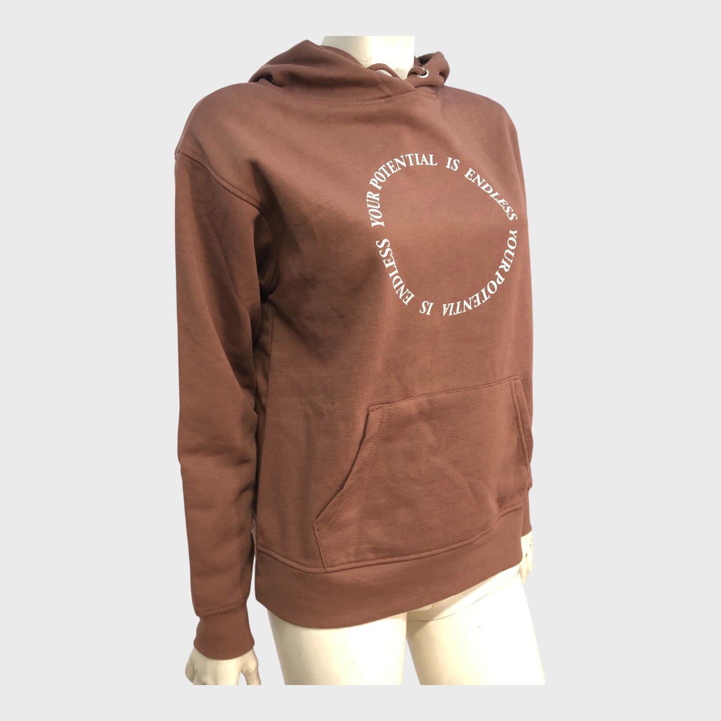 Women's Brown Hoodie Your Potential Is Endless