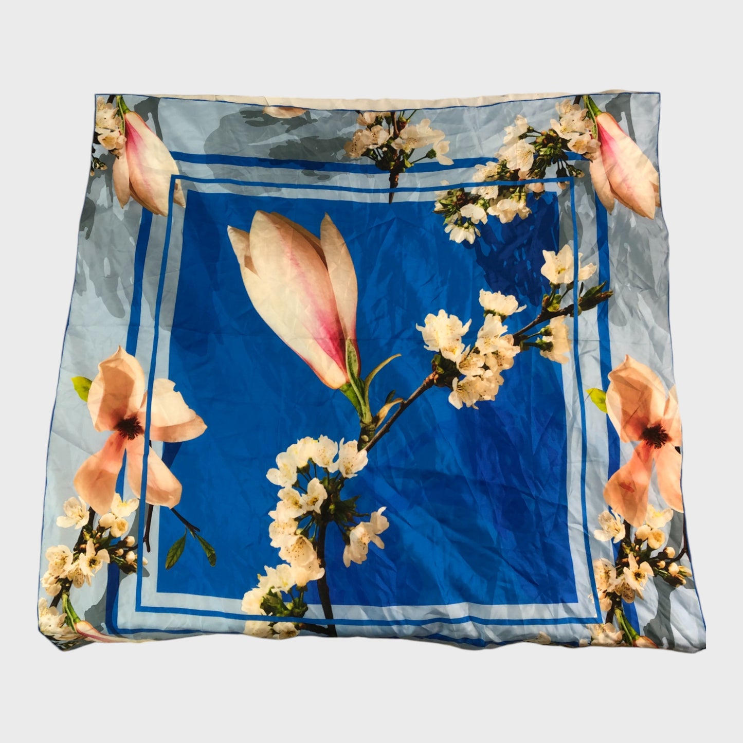 Ted Baker Blue Floral Print Scarf