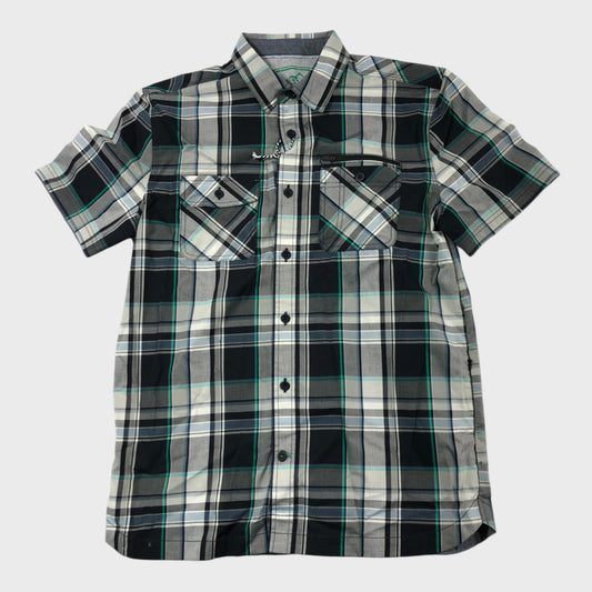 Branded Midnight Check Shirt - Size Medium