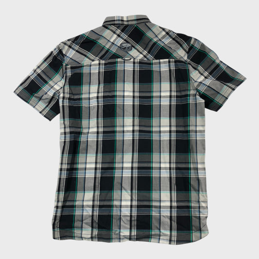 Branded Midnight Check Shirt - Size Medium