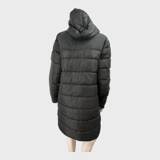 Branded Black utility Padded Coat