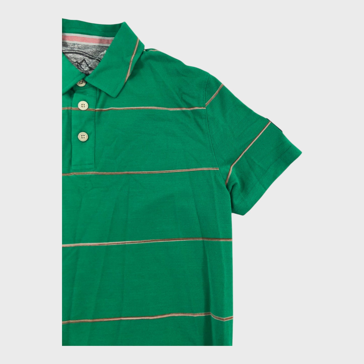 Branded Stripe Polo Shirt