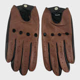 Max W Brown Leather Gloves