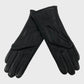 Max W Black Leather Gloves - Size Small