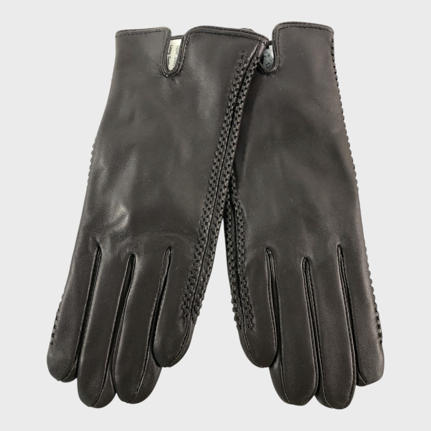 Max W Brown Leather Gloves - Size Large