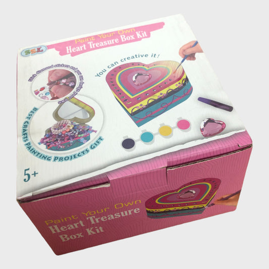 Paint Your Own Heart Treasure Box