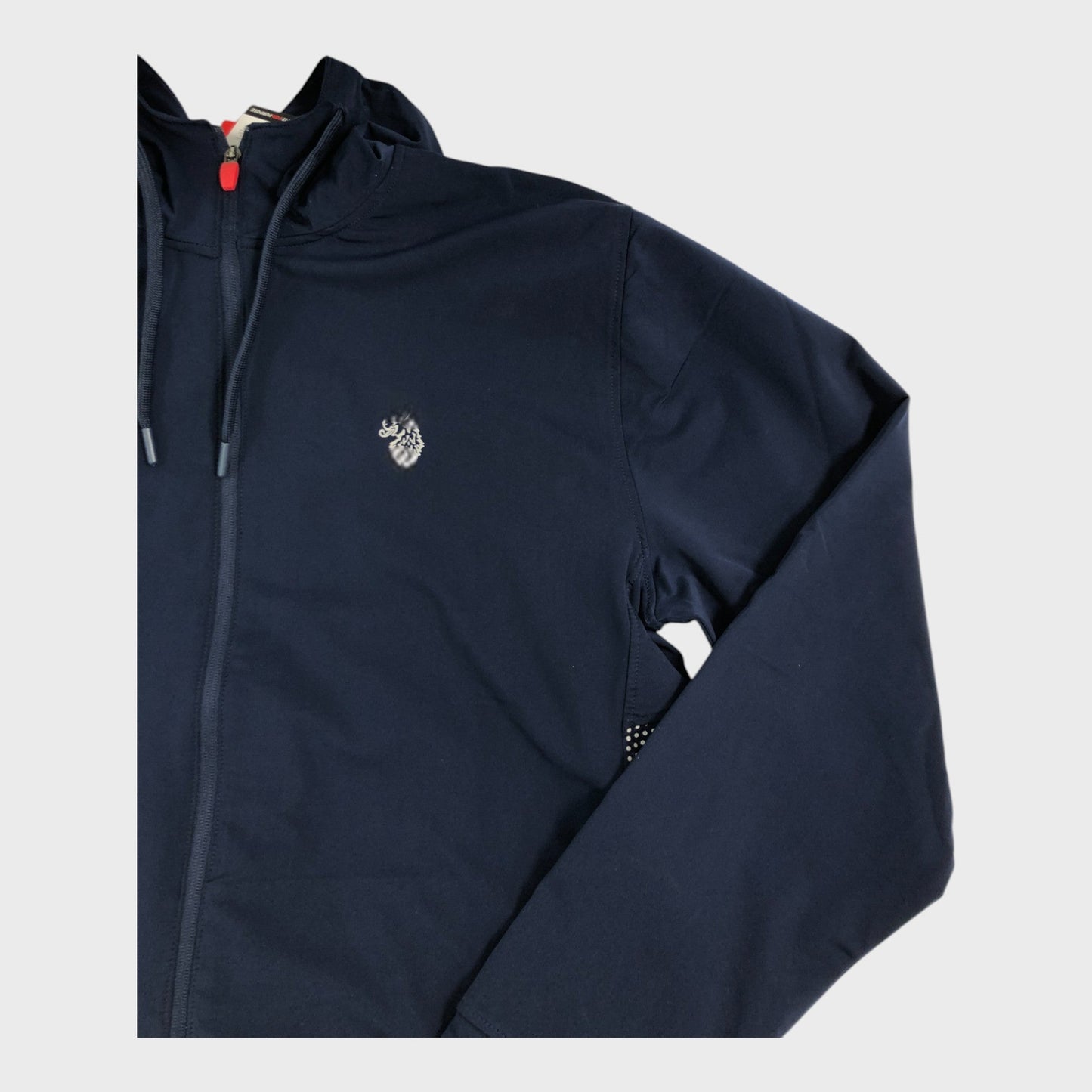 Branded Dark Blue Full Zip Hoodie - Size Extra Large