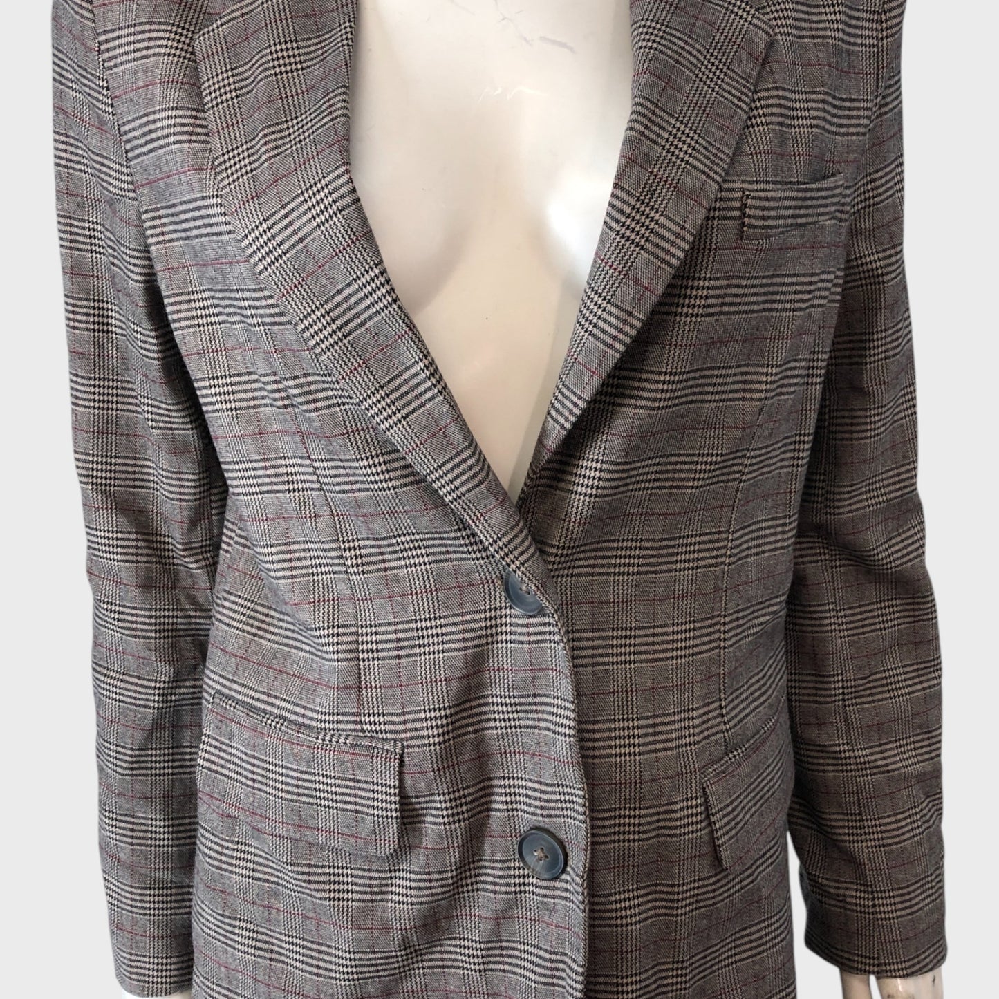 Grey Checked Blazer