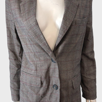 Grey Checked Blazer
