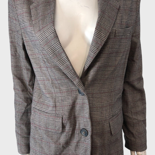 Grey Checked Blazer