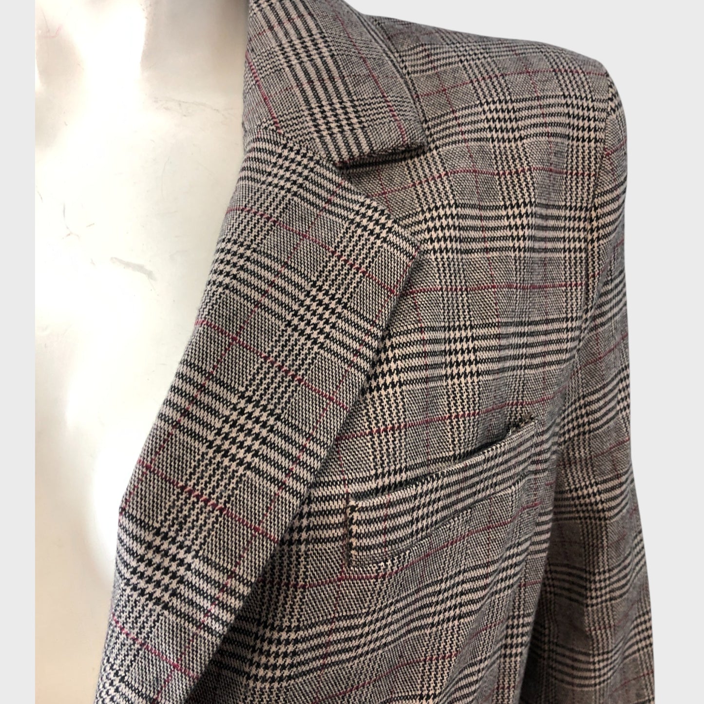 Grey Checked Blazer