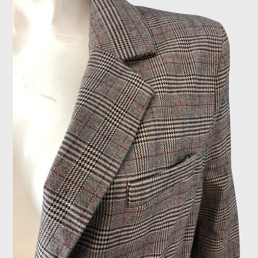 Grey Checked Blazer