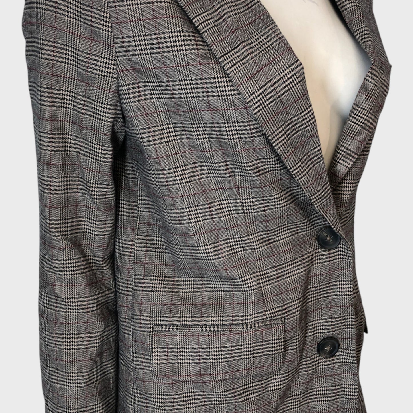 Grey Checked Blazer