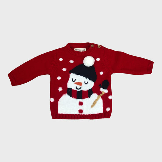 Red Snowman Jumper