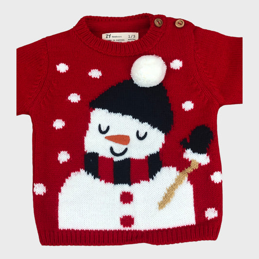 Red Snowman Jumper