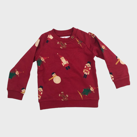 Red Christmas Nut Cracker Jumper