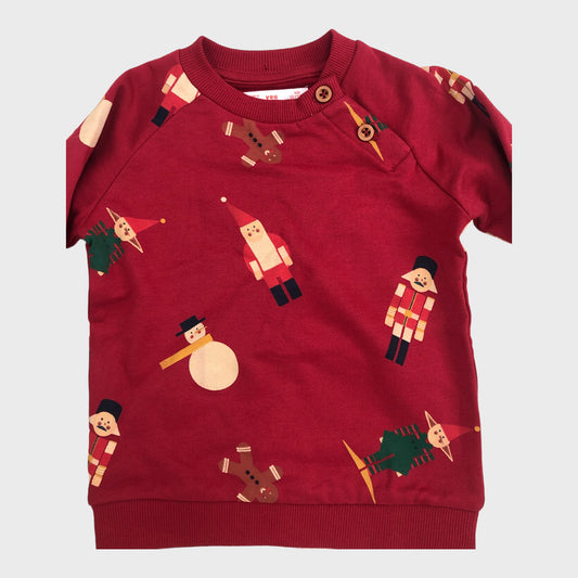 Red Christmas Nut Cracker Jumper