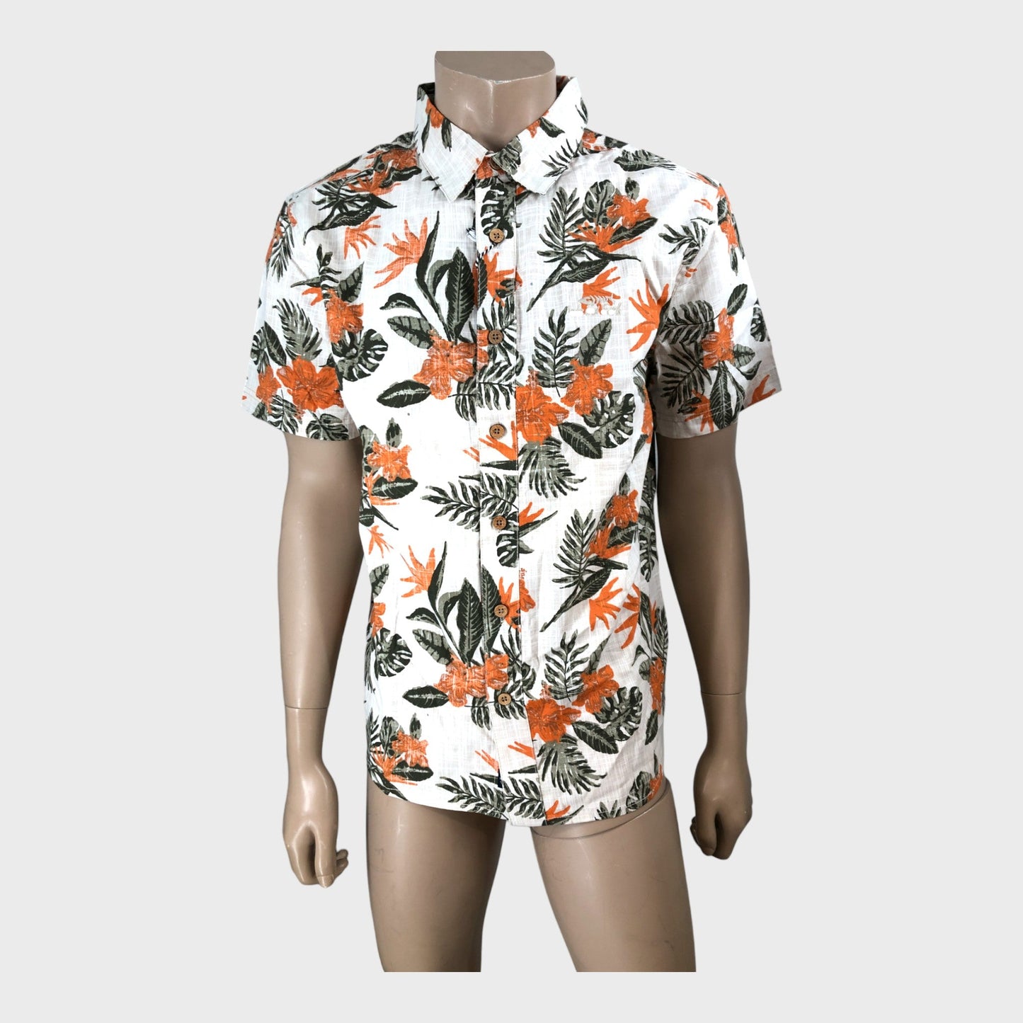 Branded Tropical Print Shirt