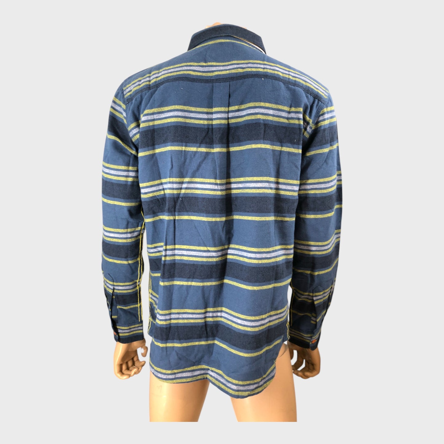 Branded Ensign Blue Long sleeve Stripe Shirt - Size Medium