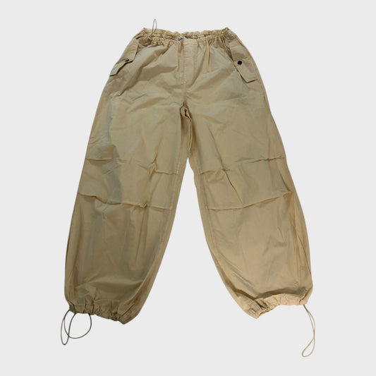 Light Beige Parachute Trousers - Size 14