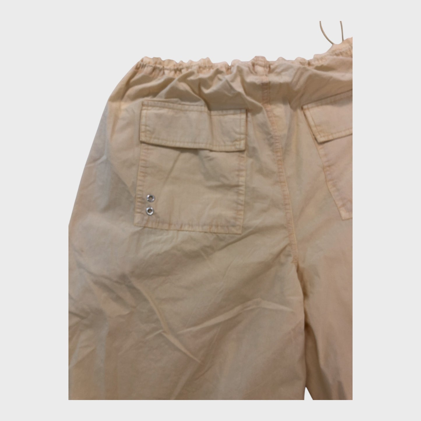 Light Beige Parachute Trousers - Size 14