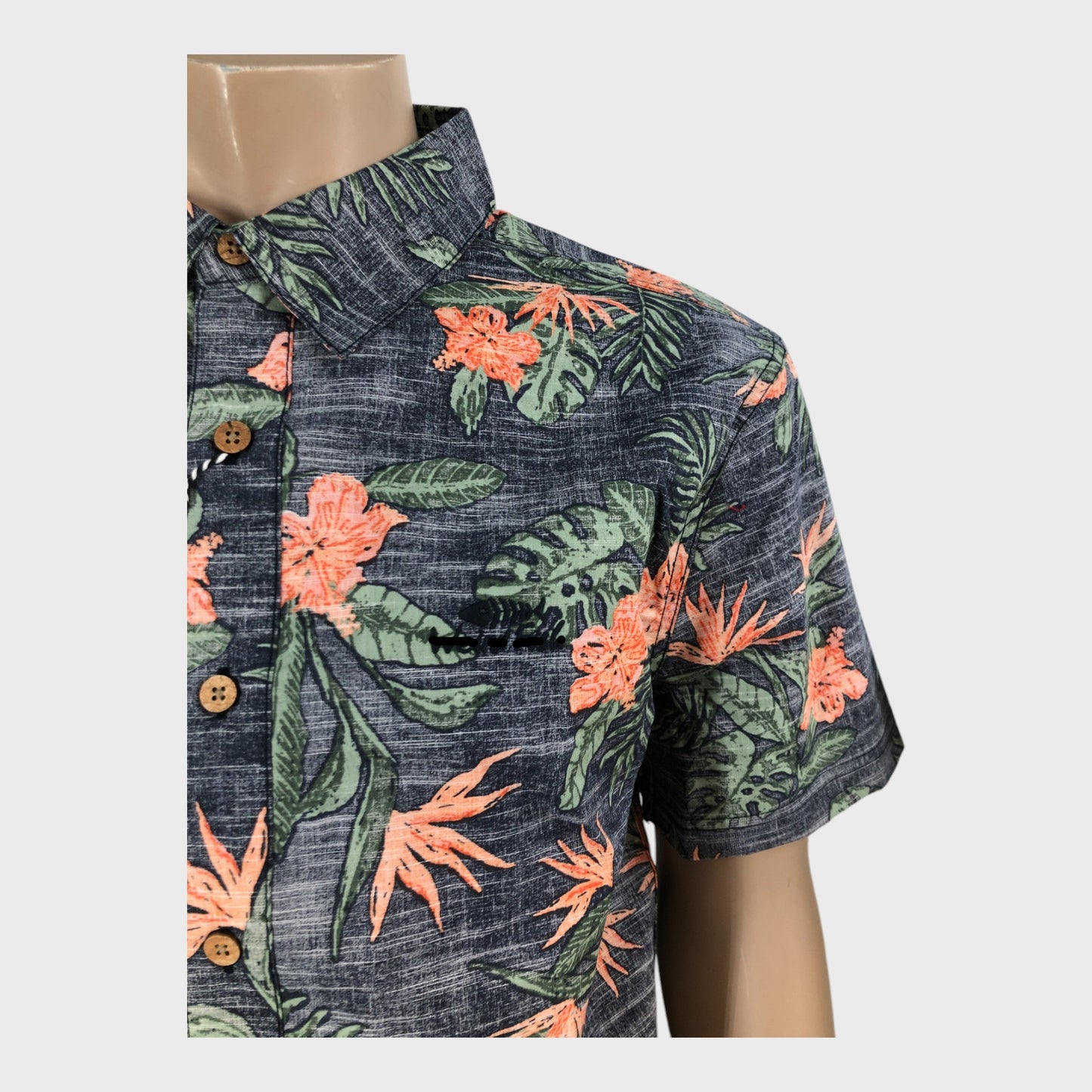 Branded Tropical Print Shirt