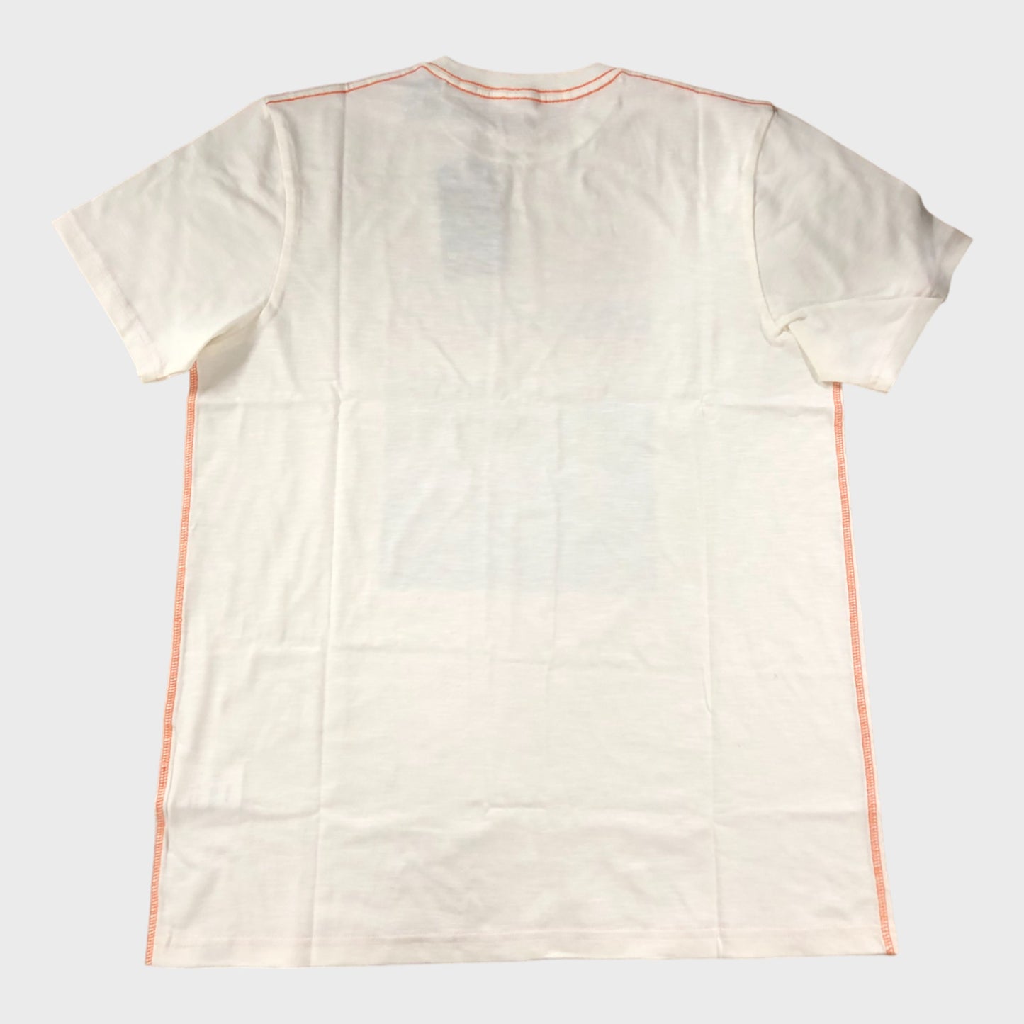 White Organic Cotton Sunset Print T-Shirt