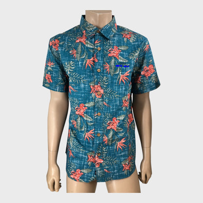 Branded Tropical Print Shirt