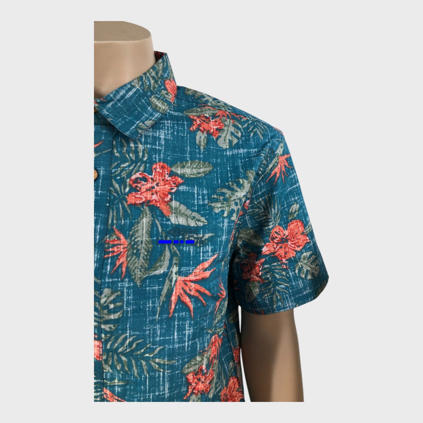 Branded Tropical Print Shirt