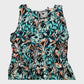 Branded Navy/Mint Plant Pattern Jumpsuit - Size 12