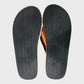 Branded Caramel Leather Look Flip Flops  - Size 10 UK
