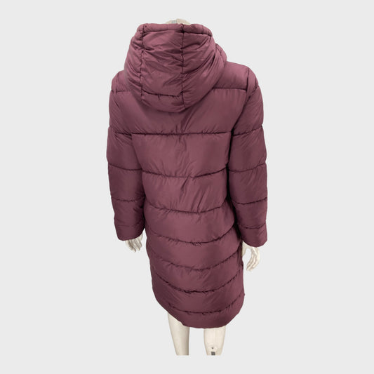 Only Burgundy Padded Coat