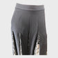 Branded Black Lace Pleated Skirt - Size 8