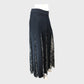 Branded Black Lace Pleated Skirt - Size 8