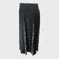 Branded Black Lace Pleated Skirt - Size 8