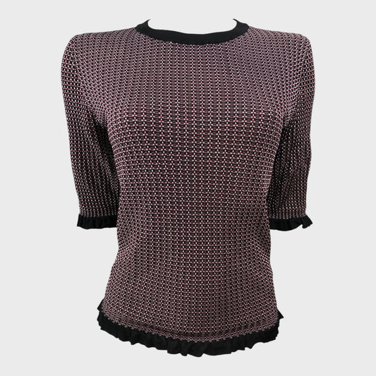 Branded Geometric Top - Size 10