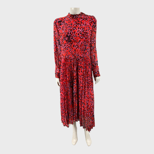 Branded Red patterned Dress